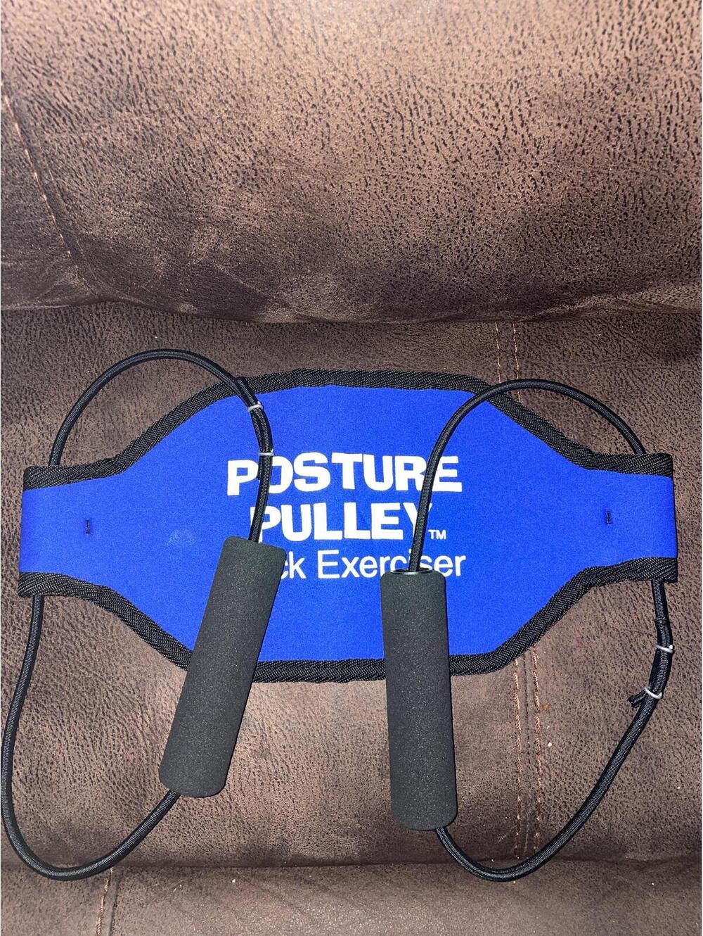 Posture Pulley Neck Exerciser is used to Enhance Head Stabilization Muscles